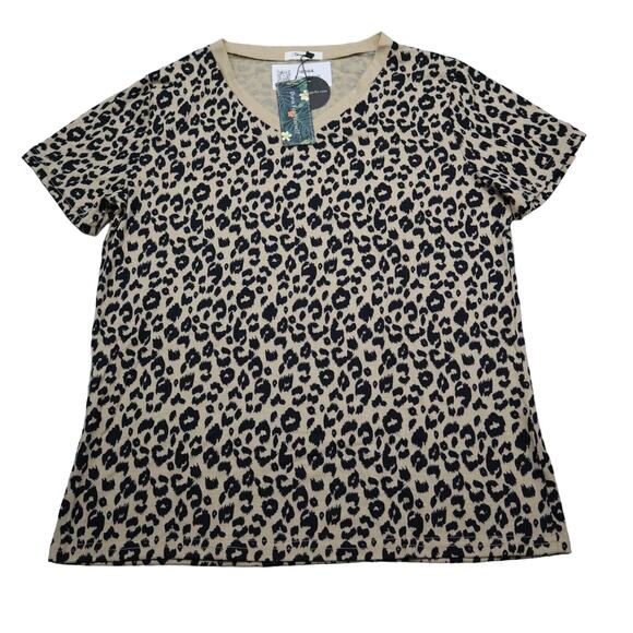 Blooming Jelly Shirt Womens M Multicolor V Neck Short Sleeve Lightweight Top - Picture 1 of 16